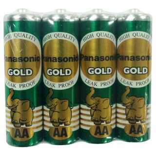 ถ่าน PANASONIC AA Gold R6GT/4SL สี เขียว (4ก้อน/แพ็ค)