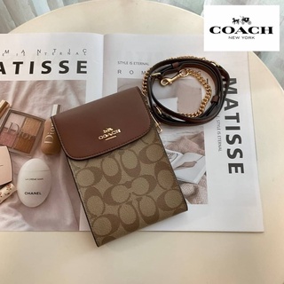 COACH RACHEL PHONE CROSSBODY BAG จากแบรนด์ดัง งาน FACTORY OUTLET