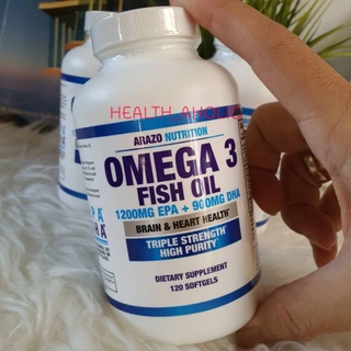 ✨️พร้อมส่ง✨️Omega 3 Fish Oil 4,080 mg. High EPA 1200mg + DHA 900mg (120 Soft Gels)