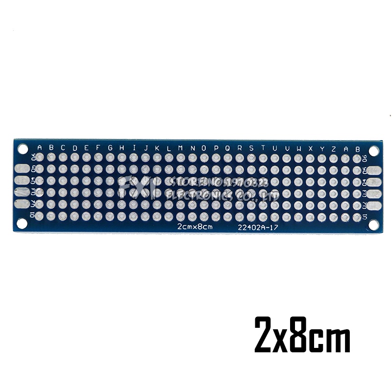 บอร์ดวงจรพิมพ์ PCB สองด้าน 2x8 ซม. 3x7 ซม. 4x6 ซม. 5x7 ซม. 7x9 ซม. 4*6 ซม. สําหรับ Arduino Experimental BLUE 1 ชิ้น