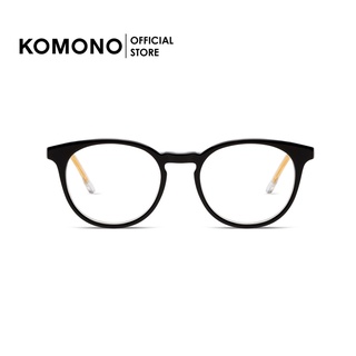 KOMONO Hudson Black Clear กรอบแว่นตา ทรงหยดน้ำ สีดำ