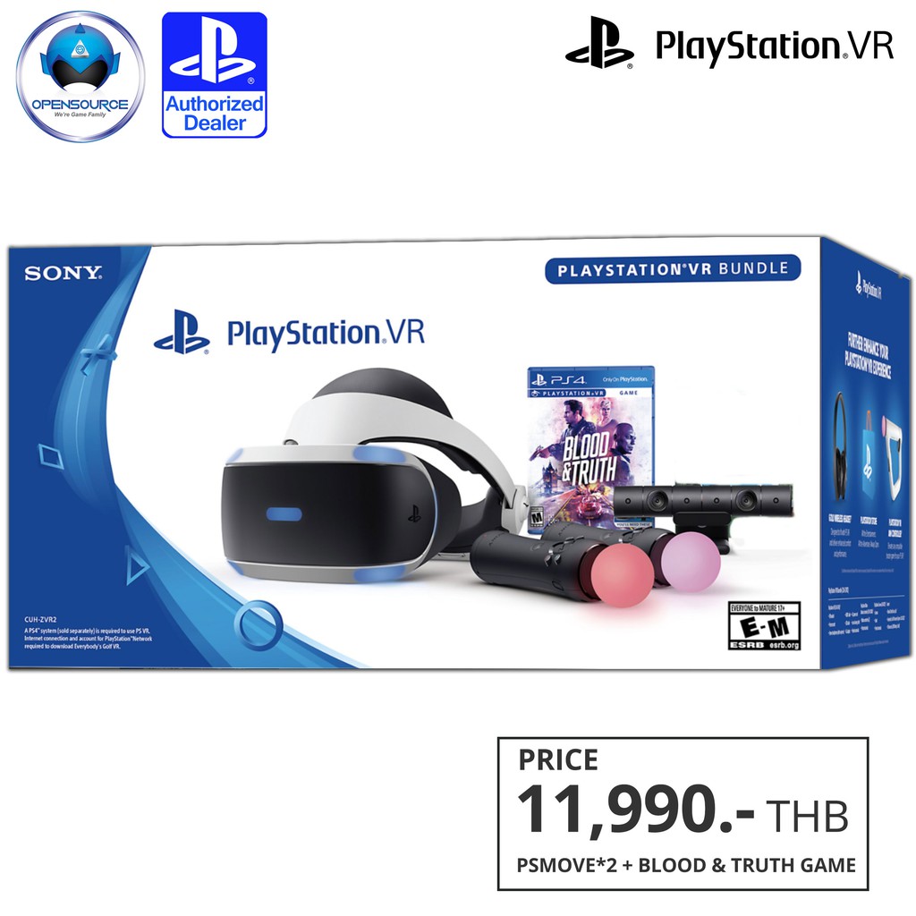 Psvr Gen2 Blood Truth Vr Set Ps4 Camera 2 Moveแท ประก นศ นย ไทยแท 1ป เต ม ส นค าพร อมส ง ส นค าม อหน ง Shopee Thailand