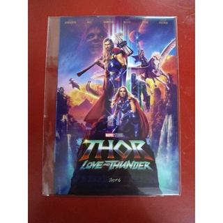 โปสการ์ดธอร์ Thor ครบเซ็ต 3 ใบ แท้ จากโรงภาพยนตร์