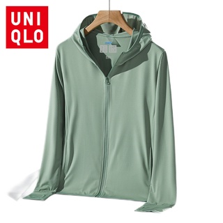 UNIQLO เสื้อแจ็กเก็ตกันแดด แบบนิ่ม ป้องกันรังสีอัลตราไวโอเลต คุณภาพสูง สําหรับผู้หญิง ไซซ์ M - 4XL