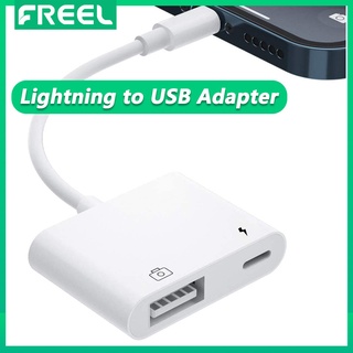 Lightnig เป็นอะแดปเตอร์ USB 3.0 OTG สายเคเบิล เข้ากันได้กับ i-Phone / i-Pad / เครื่องอ่านการ์ด / แฟลชไดรฟ์ USB / คีย์บอร์ด / เมาส์ Plug and Play