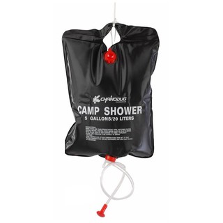 ฝักบัวพกพา Camp Shower ชุดอาบน้ำ ถุงน้ำอุ่นพร้อมฝักบัว พลังงานแสงอาทิตย์ ชนิดพกพา ขนาด 20 ลิตร  💦