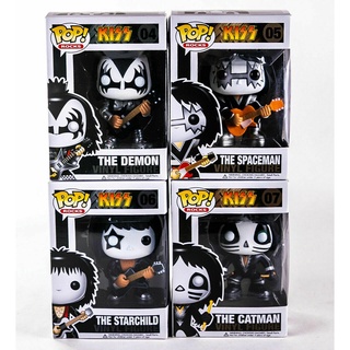 Funko Pop Kiss The Demon Spaceman Starchild Catman #04#05#06#07 ร็อคสําหรับเด็ก