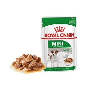 Royal canin pouch mini เพาซ์ซอง 85g. สุนัขพันธุ์เล็ก 1กล่อง (12ซอง )