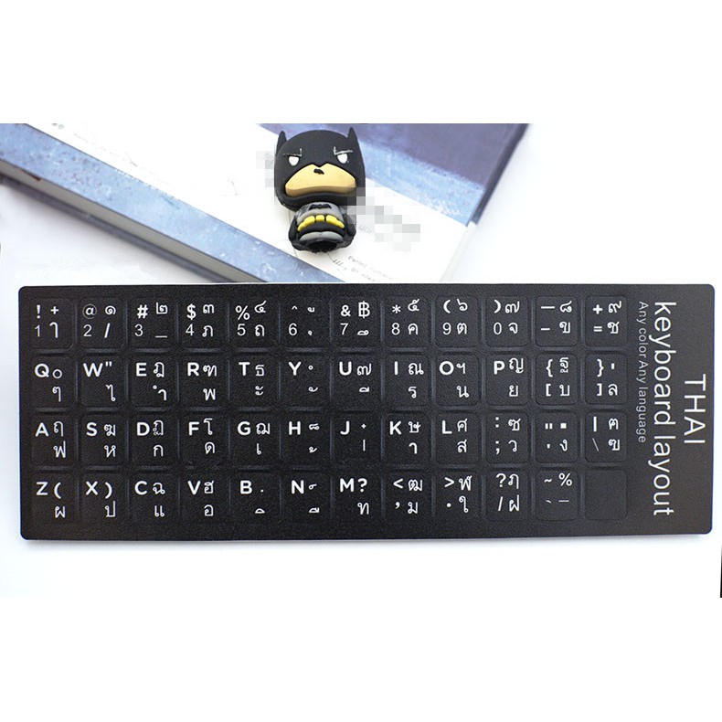 Sticker Keyboard Thai / English แบบ3M สติกเกอร์ ภาษาไทย-อังกฤษสำหรับติดคีย์บอร์ด