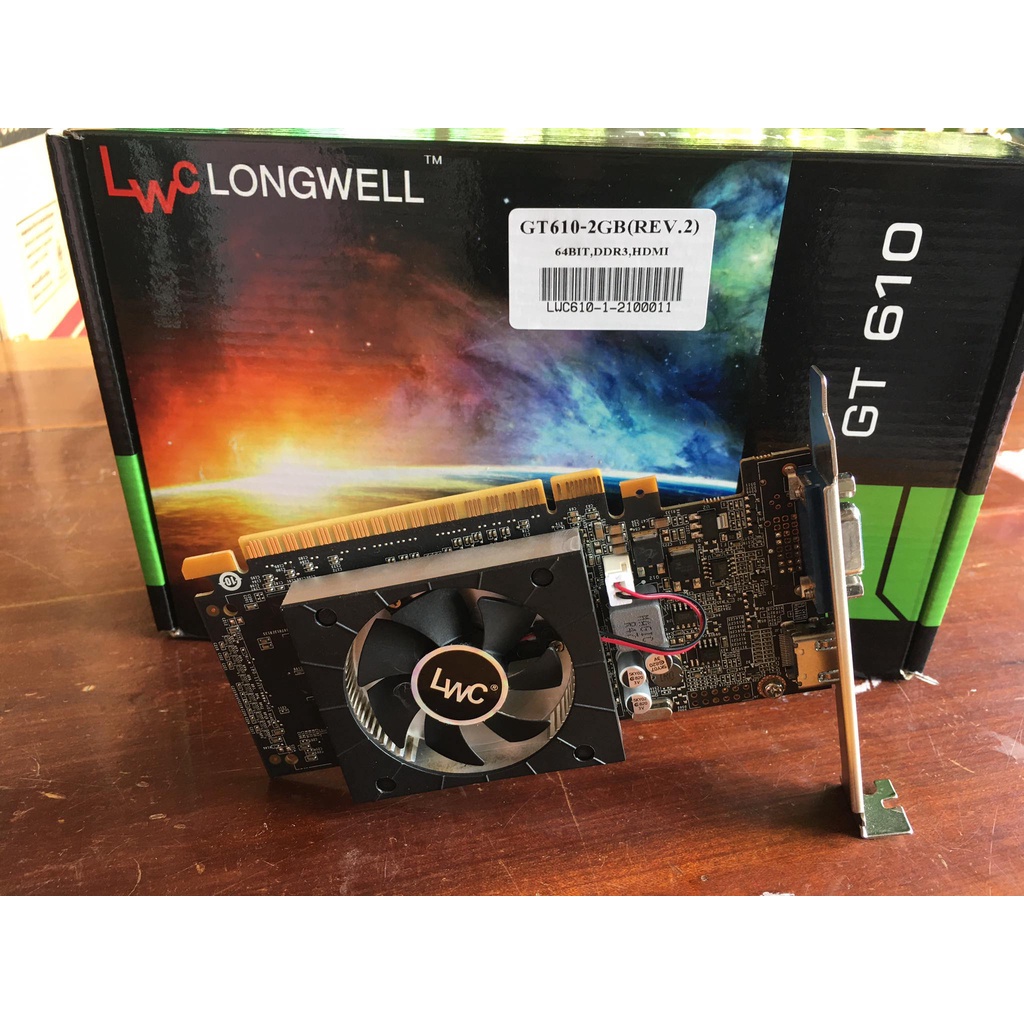 การ์ดจอ มือสอง Longwell GT610 2G DDR3 ประกัน แอดไวท์ ถึงปี 2567