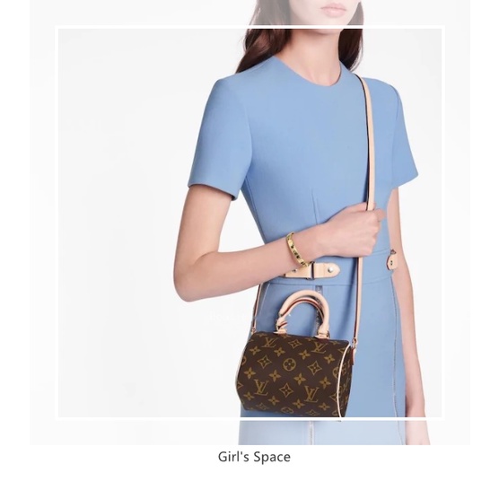 Louis Vuitton / แบบใหม่ / กระเป๋า LV / กระเป๋าถือ NANO SPEEDY / กระเป๋าสะพายสุภาพสตรี / ผ้าใบ Monogram / ของแท้ 100%