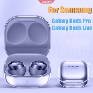 Samsung Galaxy Buds Pro Live Buds 2 เคสหูฟัง PC แบบแข็ง กันกระแทก Galaxy Buds Pro Buds2 เคสใส ทนทาน