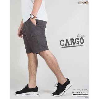 ⚡GW⚡ NO.9645 Cargo Shorts ผ้าคอตต้อน100% สีไม่ตก ทรงสวย ใส่สบาย กางเกงขาสั้นเอวยืด กระเป๋าข้าง ผู้ชาย-#-6