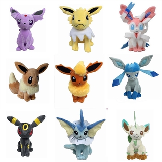 ของเล่นตุ๊กตาโปเกมอน Jolteon Glaceon Umbreon Espeon Sylveon 8 " / 20 ซม .