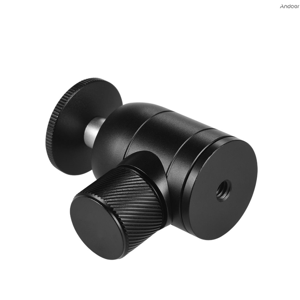 Andoer หัวบอลขาตั้งกล้องแบบหมุนได้ 360 องศา สกรูอเนกประสงค์ 1/4 นิ้ว - รูปที่ 5