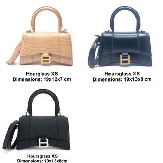 BALENCIAGA Hourglass Crossbody XS ของแท้ 100% [ส่งฟรี]