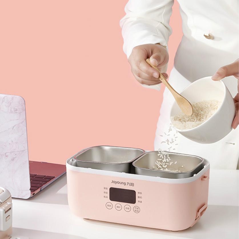 Joyoung 220V Electric Rice Cooker 2 Layers Portable Electric Lunch