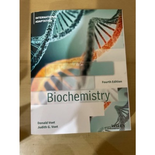 Biochemistry, 4th Edition, International Adaptation by Voet (Wiley Textbook)