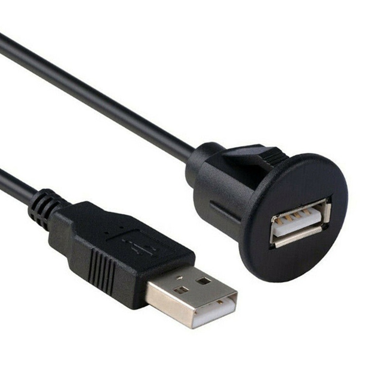 Edb* 1M ซ็อกเก็ตสาย USB2 0 รถ Flush Mount สายไฟแผงแดชบอร์ดสาย