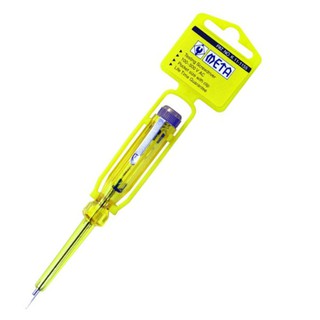 ไขควงเช็คไฟด้ามเหลือง META (#เช็คแลมป์META) (Tester Screwdriver No K 11-1155)