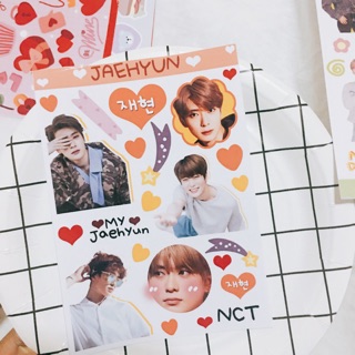 สติ๊กเกอร์ Jaehyun ขาวมัน ไม่ไดคัท/ไดคัท กันน้ำ