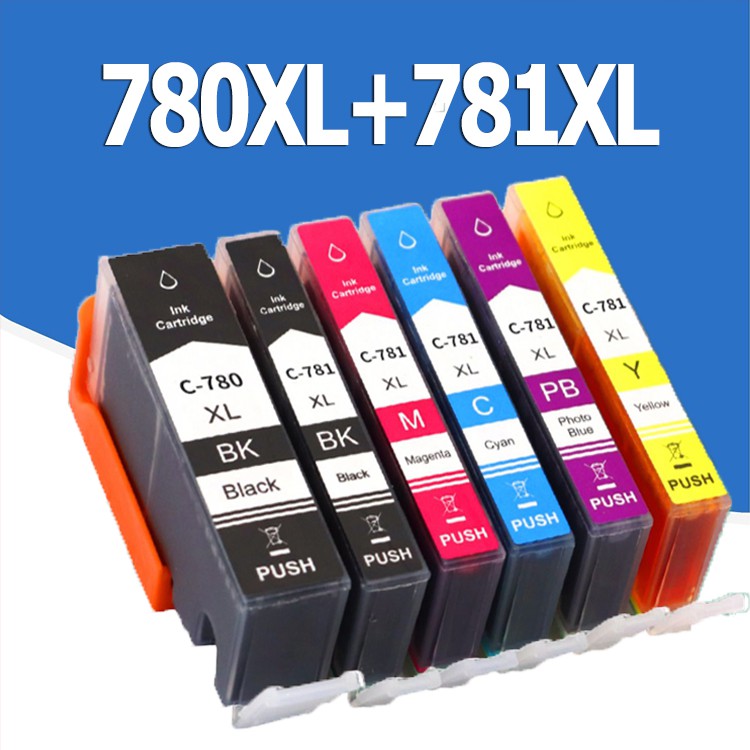 PGI 780XL CLI 781XL ตลับหมึก PGI780XL CLI781XL ตลับหมึกสำหรับ TR8570 TS6370 TS8170 TS8270 TS8370 TS9