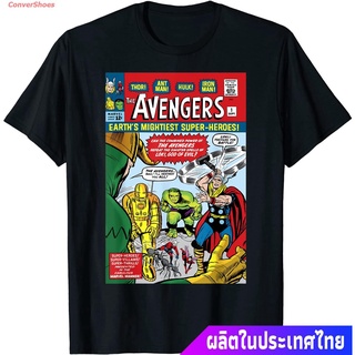 เสื้อยืดลำลอง Marvel Avengers First Issue Comic Cover T-Shirt Popular T-shirts