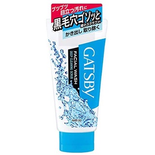 GATSBY Men Facial Wash Deep Clean Scrub Foam 130g. แกสบี้ เฟเชี่ยล วอช ดีพ คลีน สูตรขจัดสิวเสี้ยน โฟมล้างหน้าสำหรับผู้ช