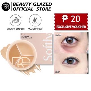 Beauty GLAZED คอนซีลเลอร์พาเลท ปกปิดสูง กันน้ํา ติดทนนาน น้ําหนักเบา