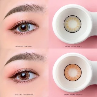 คอนแทคเลนส์ wink Dream 3tone เทา/ตาล ขนาดตาโต
