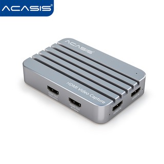Acasis Dual Channel Video Capture Card HDMI Switch USB3.0 4K60fps Game Live Box Recorder Live Streaming Streams Video Recording For Ps3 Ps4 Xbox One 360 Wii U Nintendo Switch