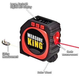 ❀♝Precise Measure King 3-in-1 Digital Tape Measure String Mode Sonic Mode KNTR