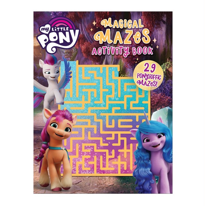 หนังสือกิจกรรมเขาวงกตเวทมนตร์ My Little Pony พร้อมเขาวงกตที่น่าทึ่งสําหรับเด็ก
