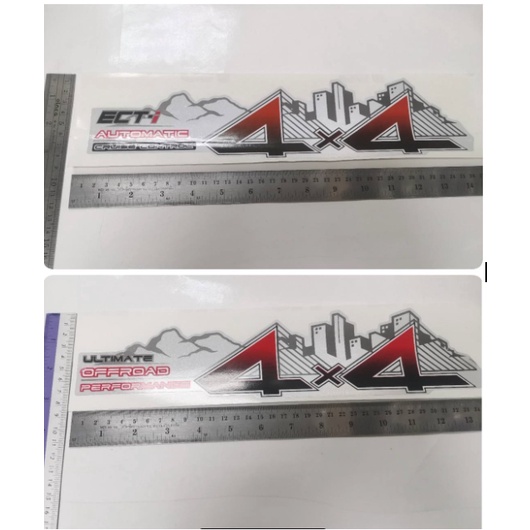 สติ๊กเกอร์แบบดั้งเดิม สะท้อนแสง 3M แท้ ติด TOYOTA VIGO CHAMP 4x4 ECT-i AUTOMATIC CRUISE CONTROL 4x4 ULTIMATE OFFROAD
