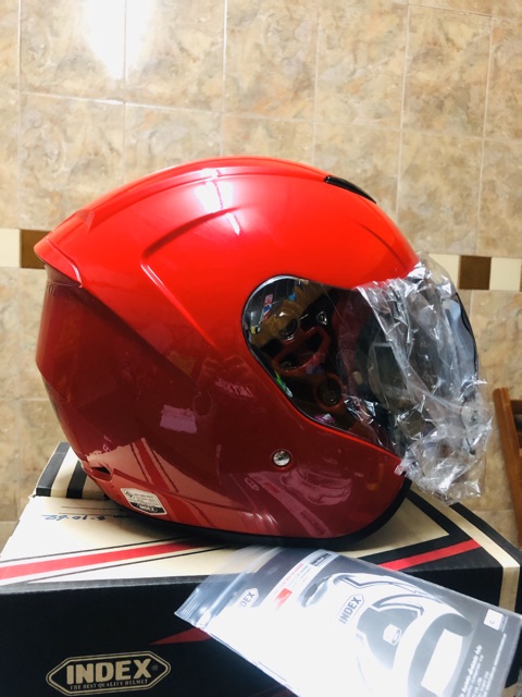B-Helmet-หมวกกันน็อคIndex/Monza รุ่นนี้ รอบหัว59-62 ซม. มีsizeเดียวเท่านั้น ชิวมีสีเดียวใสเคลือบปรอท