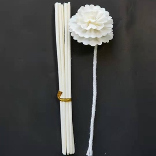 PINTONATURAL เซ็ตก้านไม้หวายและดอกไม้ สำหรับใส่น้ำหอมปรับอากาศ Reed Diffuser