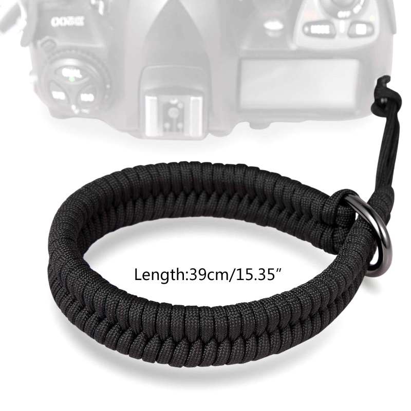 Cutep ปรับ Strong กล้องข้อมือ Lanyard สายคล้อง Grip สายสานสําหรับกล้อง DSLR