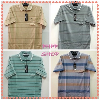 เสื้อคอปกโปโลชาย ผ้านิ่ม ใส่แล้วไม่ร้อนเบอร์ L 42นิ้ว