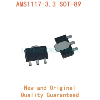 ชิปเซ็ต ไอซี ams1117-3.3 sot89 ams1117 3.3v sot-89 novo e ของแท้ ควบคุมแรงดันไฟฟ้า 20 ชิ้น