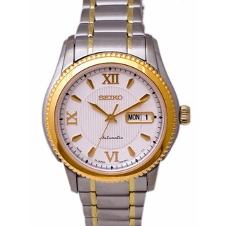 Seiko นาฬิกาข้อมือชาย SKZ314 Two Tone Stainless Steel SuperiorAutomatic White Dial