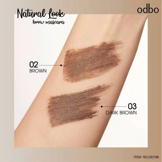 Odbo Natural Look Brow Mascara 3.5g โอดีบีโอ เนเชอรัล ลุค บราว มาสคาร่าคิ้ว OD798