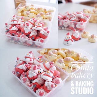 Comla Bakery &amp; Baking Studio - 🍬🍡 คลาสออนไลน์มาชเมลโล่ Marshmello cute 🍡🍬