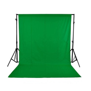 KUINDY โครงฉากBackdrop Stand Linco คานหนา1นิ้ว ขนาด9x10 ft(2.8x3.0m) พร้อมผ้าฉากCOTTON3x6เมตรสีเขียว