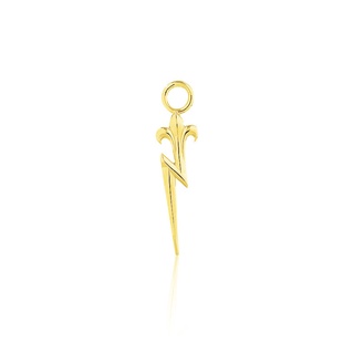 ake ake A La Carte Zeuss Thunderbolt Charm - GM - 24K Gold จี้เงินแท้ 925 ลายสายฟ้า ชุบทอง ไซส์ใหญ่ 30 มม.