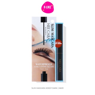 N609 NEE CARA SLIM MASCARA #DEEP DARK นีคาร่า มาสคาร่า ปัดขนตา 5กรัม