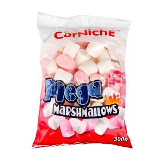 corniche Mega Marshmallows 300g. คอร์นิชเมก้ามาร์ชเมลโลว์ 300กรัม