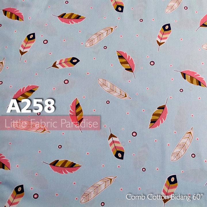 COMB COTTON / TWILL COTTON 60" (A258 FEATHER BLUE)