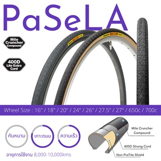 ยางนอกจักรยาน Panaracer Pasela ขอบลวด 26"-650C