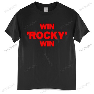 เสื้อยืดผ้าฝ้ายพิมพ์ลายขายดี เสื้อยืด พิมพ์ลาย RETRO Rocky INSPIRED Win Rocky Win Balboa สไตล์อิตาลี แฟชั่นสําหรับผู้ชาย