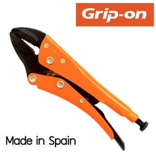 Grip-on คีมล๊อคปากตรง 10 นิ้ว (112-10S) Made in Spain